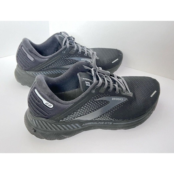 Brooks Womens Adrenaline Gts 22 Black Running Shoes Size 14 Wide Comfort Support - Picture 3 of 9